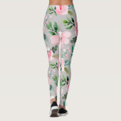 pioen bloemige leggings (Achterkant)