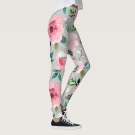 pioen bloemige leggings