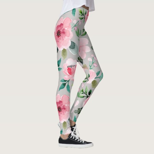pioen bloemige leggings (Rechts)