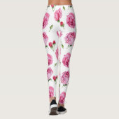 pioen bloemige leggings (Achterkant)