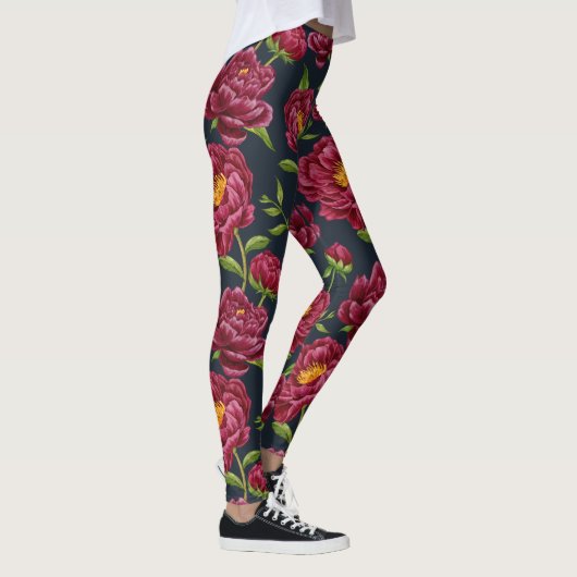 pioen bloemige leggings (Rechts)