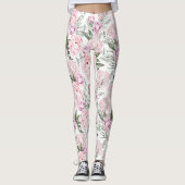 pioen bloemige leggings (Voorkant)