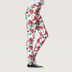 pioen bloemige leggings