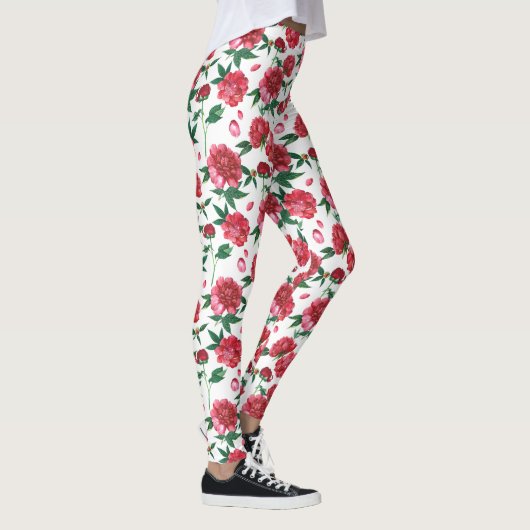 pioen bloemige leggings (Rechts)