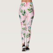 pioen bloemige leggings (Achterkant)