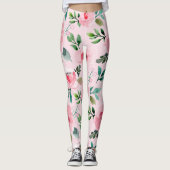 pioen bloemige leggings (Voorkant)