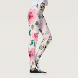 pioen bloemige leggings