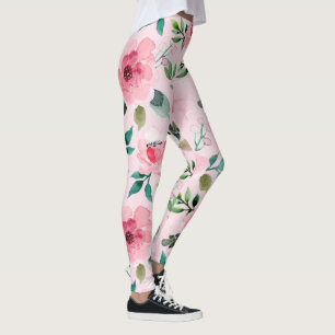 pioen bloemige leggings