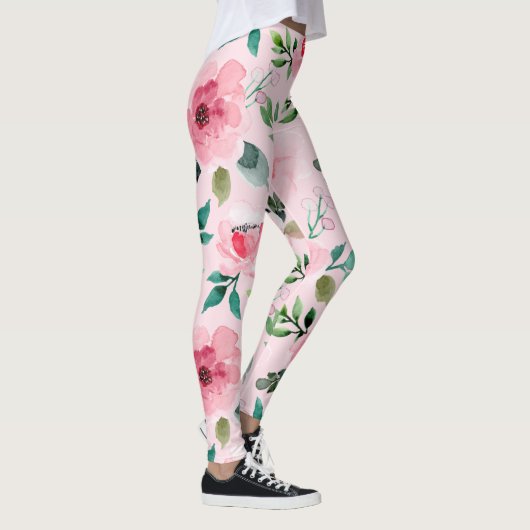 pioen bloemige leggings (Rechts)
