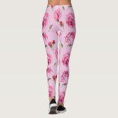 pioen bloemige leggings (Achterkant)