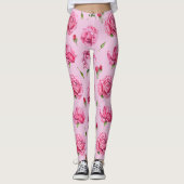 pioen bloemige leggings (Voorkant)