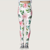 pioen bloemige leggings (Voorkant)
