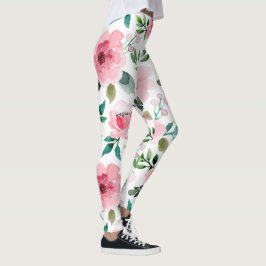 pioen bloemige leggings