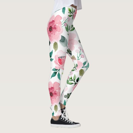 pioen bloemige leggings (Rechts)