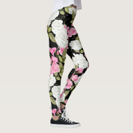 pioen bloemige leggings