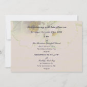 Pioen Bloemige Trouw & Foto Uitnodiging (Achterkant)