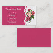 pioen bloemist shop bloem visitekaartje (Voorkant / Achterkant)