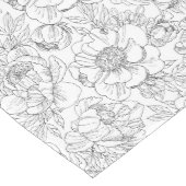  pioen bloemmotief medium tafelloper (Hoek)