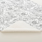  pioen bloemmotief sherpa deken (3/4)