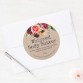  Pioen Boeket Zelfgemaakte Body Butter Labels (Envelop)