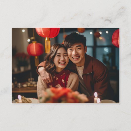 Pioen Chinees Huwelijk QR Code RSVP Online Informatiekaartje (Achterkant)