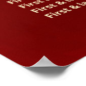 Pioen Chinese bruiloft zitgrafiek Poster (Hoek)