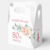 Pioen Chinese "Longevity" Verjaardag geschenkdoos Bedankdoosjes (Geopend)