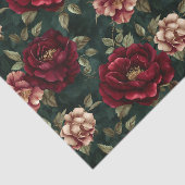 Pioen Dark Romantic Burgundy Tissuepapier (Detail)