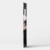 Pioen donkere muur: geschilderd bloemontwerp Case-Mate iPhone case (Achterkant / Links)