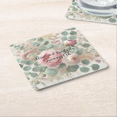 Pioen Drama Papier & Feestborden Kartonnen Onderzetters (Schuin)