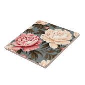  pioen Elegant Patroon Tegeltje (Zijkant)