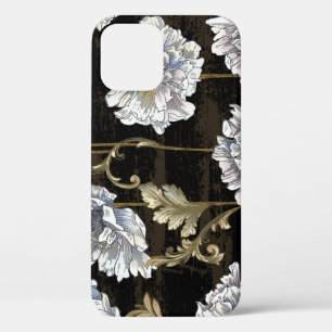 Pioen Elegantie: Barokke gouden wervelingen Case-Mate iPhone Case