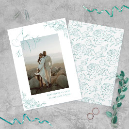 Pioen Elegantie Bruiloft Save The Date