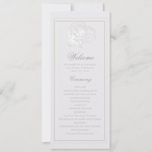 Pioen formele moderne klassieke ivoor bruiloft pro (Voorkant)