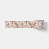 Pioen Genade Elegante Bloemkunst Grosgrain Lint (Voorkant)