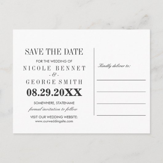 Pioen gouden bloemen Foto BRUILOFT SAVE THE DATE Aankondigingskaart (Achterkant)