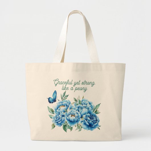 pioen grote tote bag (Voorkant)