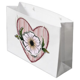 Pioen Hart Groot Cadeauzakje