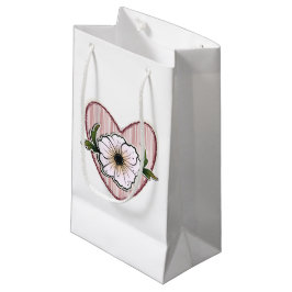 Pioen Hart Klein Cadeauzakje