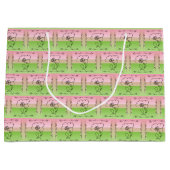 Pioen horizontale cadeautas met stromende schoonhe (Voorkant)