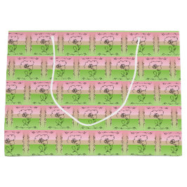 Pioen horizontale cadeautas met stromende schoonhe