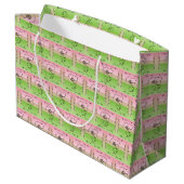 Pioen horizontale cadeautas Stromende schoonheid (Achterkant Gekanteld)