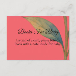 Pioen in bloei boeken voor baby informatiekaartje