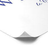 Pioen Krans Waterverf Welkom Doop Poster (Hoek)