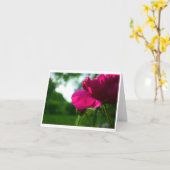 Pioen Lege Notecard Kaart (Gele Bloem)