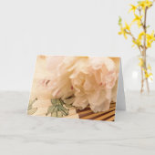 Pioen met het vouwen van ventilator kaart (Gele Bloem)