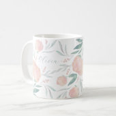  pioen moederdag cadeau koffiemok (Voorkant links)