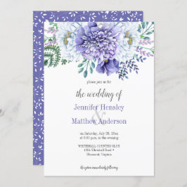 Pioen Passie Bruiloft Uitnodiging