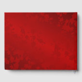 Pioen Rode Chinese bruiloft Gastenboek (Achterkant)