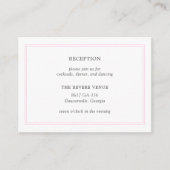 Pioen Roze Moderne Bruiloft Behuizing Kaart (Voorkant)